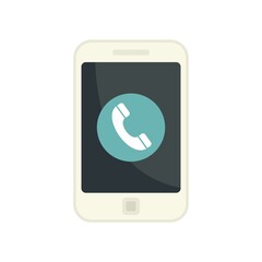 Poster - Office manager smartphone icon flat isolated vector