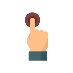 Poster - affiliate marketing start button icon flat isolated vector