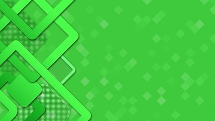Poster - Abstract green background of graphic elements with place for your text or logo - 3D illustration
