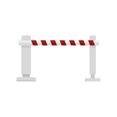 Sticker - Railroad barrier icon flat isolated vector