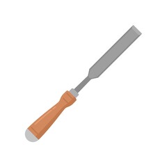 Poster - chisel carving icon flat isolated vector
