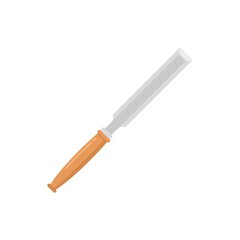 Poster - chisel construction icon flat isolated vector