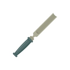 Poster - chisel handle icon flat isolated vector