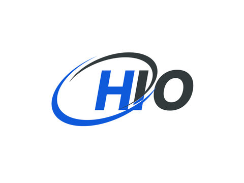 HIO letter creative modern elegant swoosh logo design