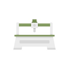 Poster - milling machine tool icon flat isolated vector