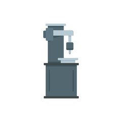 Poster - milling machine metalwork icon flat isolated vector