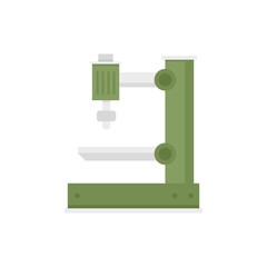 Poster - electric milling machine icon flat isolated vector
