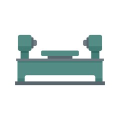 Sticker - Lathe equipment icon flat isolated vector