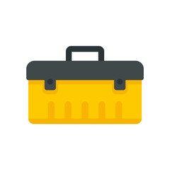 Poster - car tool box icon flat isolated vector