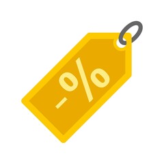 Poster - Sale price tag icon flat isolated vector