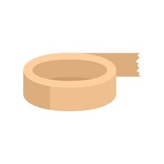 Sticker - Roll tape icon flat isolated vector