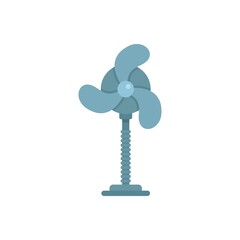 Canvas Print - Room fan icon flat isolated vector