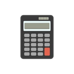 Poster - Data calculator icon flat isolated vector