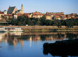 view of the Vistula River and the Old Town, Warsaw, Poland