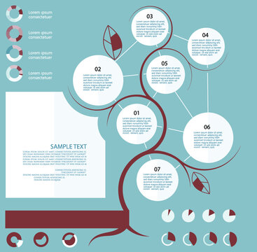 Abstract infographic template for business design	