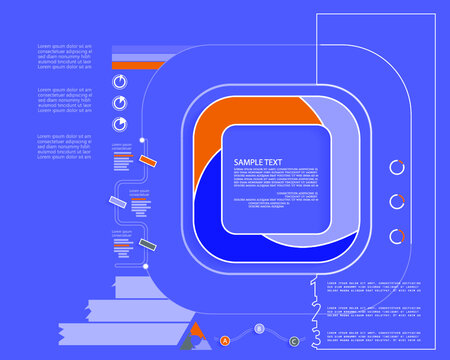 Abstract infographic template for business design	