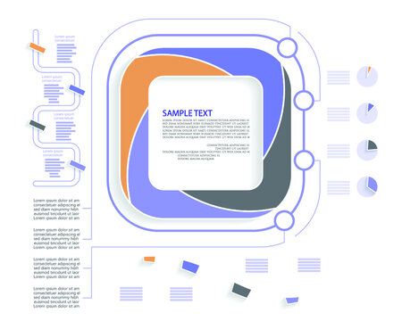 Abstract infographic template for business design	