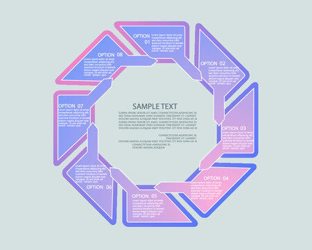 Abstract infographic template for business design	