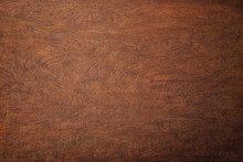 Brown Wood Texture, Abstract Panel Background. Dark Board With Natural Pattern