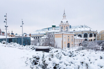 Wall Mural - view of old Cathedral Church Maksima Blazennogo, Moscow, Russia