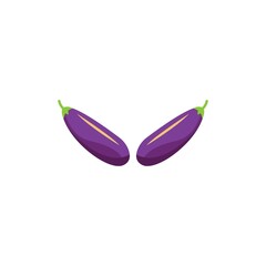 Wall Mural - eggplant icon