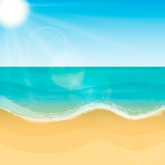  Summer sea beach. background for banners, posters, cards, and much more
