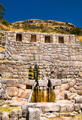 Canvas Print - Tambomachay, an Incan archaeological site near Cusco in Peru