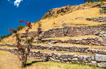 Canvas Print - Tambomachay, an Incan archaeological site near Cusco in Peru