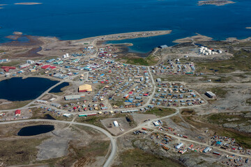 Wall Mural - arctic village of rankin inlet nunavut canada