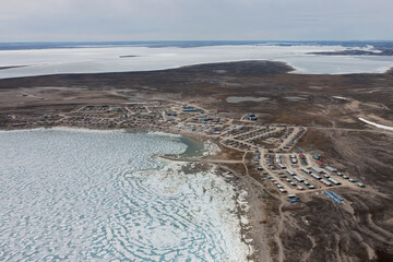 Poster - Village of Igloolik Baffin Region of Nunavut. Arctic Canada