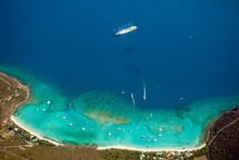 White Bay, Jost Van Dyke And The Club Med Sailboat. British Virgin Islands Caribbean