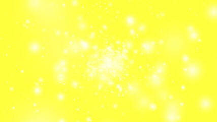 Wall Mural - shiny yellow 4k motion background with flowing lights come from the center.