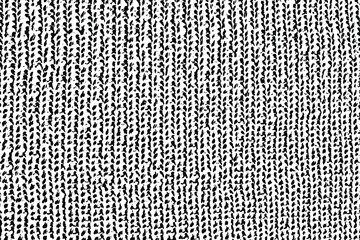 Poster - Grunge texture of the background of coarse knitted wool. English elastic wool. Warm knitted fabric. Abstract background of rough hand knitting. Vector illustration. Overlay template
