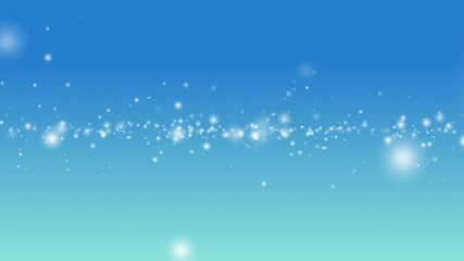 Wall Mural - blue 4k motion background with floating light appears from the center.