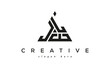 JLE creative tringle three letters logo design