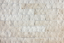 A Background Or Texture Of A Natural Stone Wall With Soft Beige Colors
