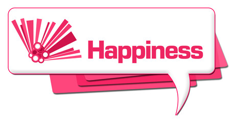 Sticker - Happiness Pink Graphic Comment Symbol 