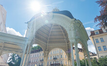Travel To Karlovy Vary. Architectural Details Of This Beautiful City From Czech Republic.