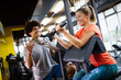© NDABCREATIVITY - Portrait of happy fit group of people working out in gym together