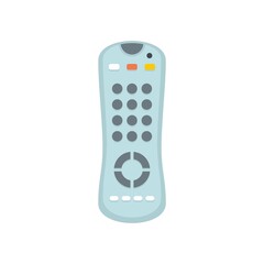 Poster - Tv remote control icon flat isolated vector