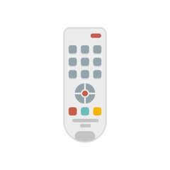 Poster - Hand remote control icon flat isolated vector