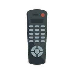 Poster - Button remote control icon flat isolated vector