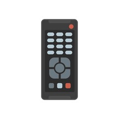 Poster - Device remote control icon flat isolated vector