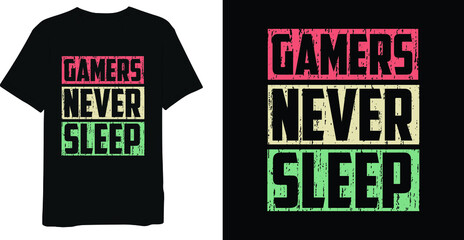 Canvas Print - Vintage Gaming T-shirt Design 