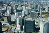 Fototapeta Londyn - 神奈川県横浜市 横浜ランドマークタワー展望台からの眺め 北側、横浜駅方面