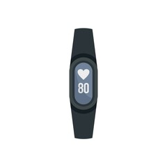 Poster - fitness bracelet icon flat isolated vector