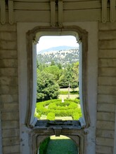 View From The Staircase Towards The Grounds In Certosa Di San Lorenzo Di Padula, Padula, Campania, Italy