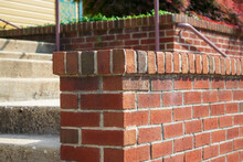 Half Brick Wall In A Classic Architectural Style