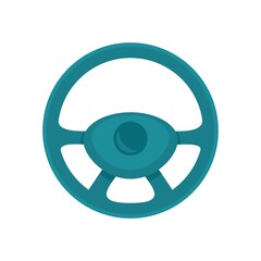 Sticker - Tuning steering wheel icon flat isolated vector