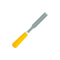 Poster - carpenter chisel icon flat isolated vector
